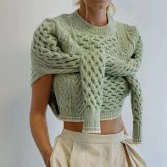 NWT | ROSIE ASSOULIN Thousand In One Ways Pullover Knit Sweater Black - Picture 4 of 8